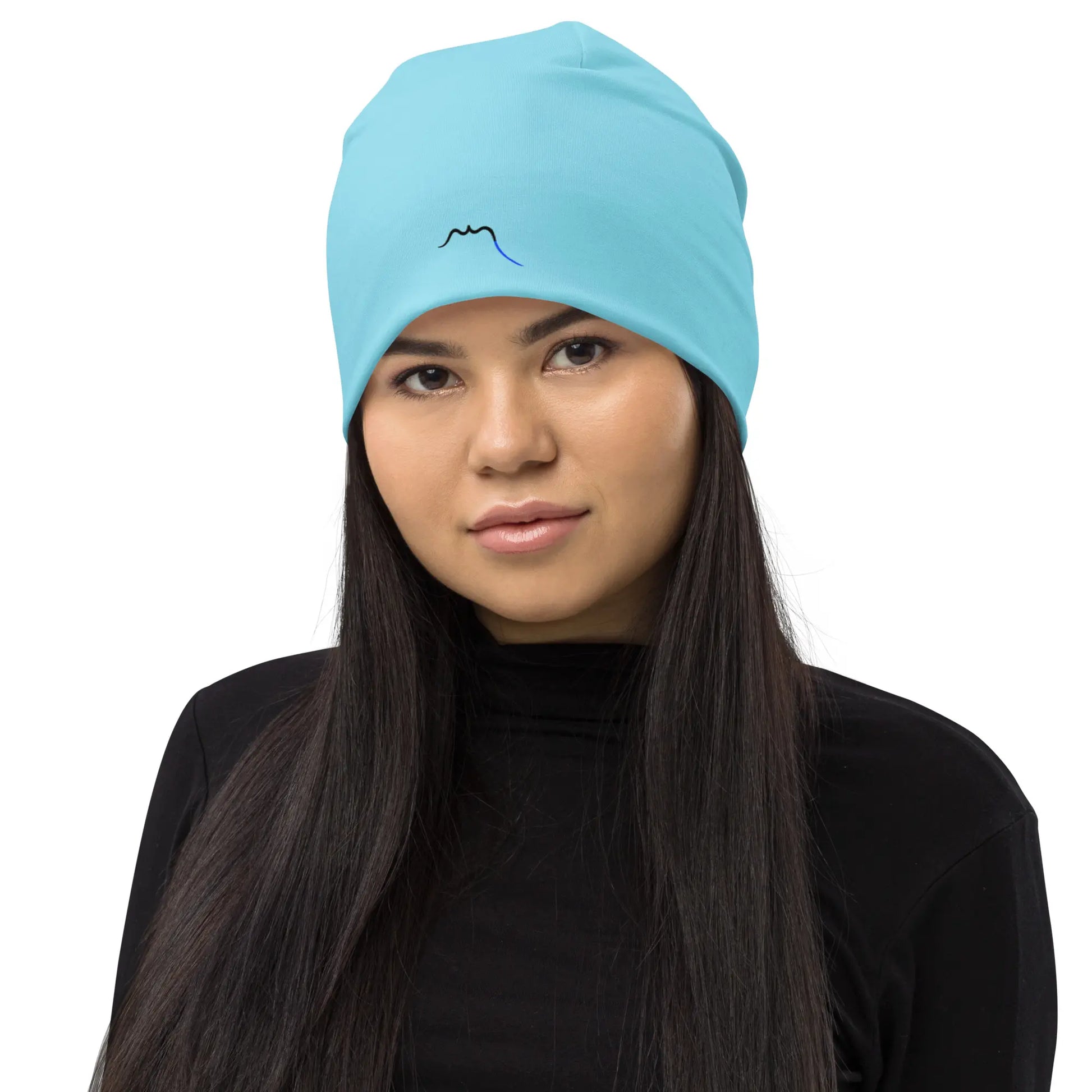 bonnet ttiki porté face coloris bleu ciel