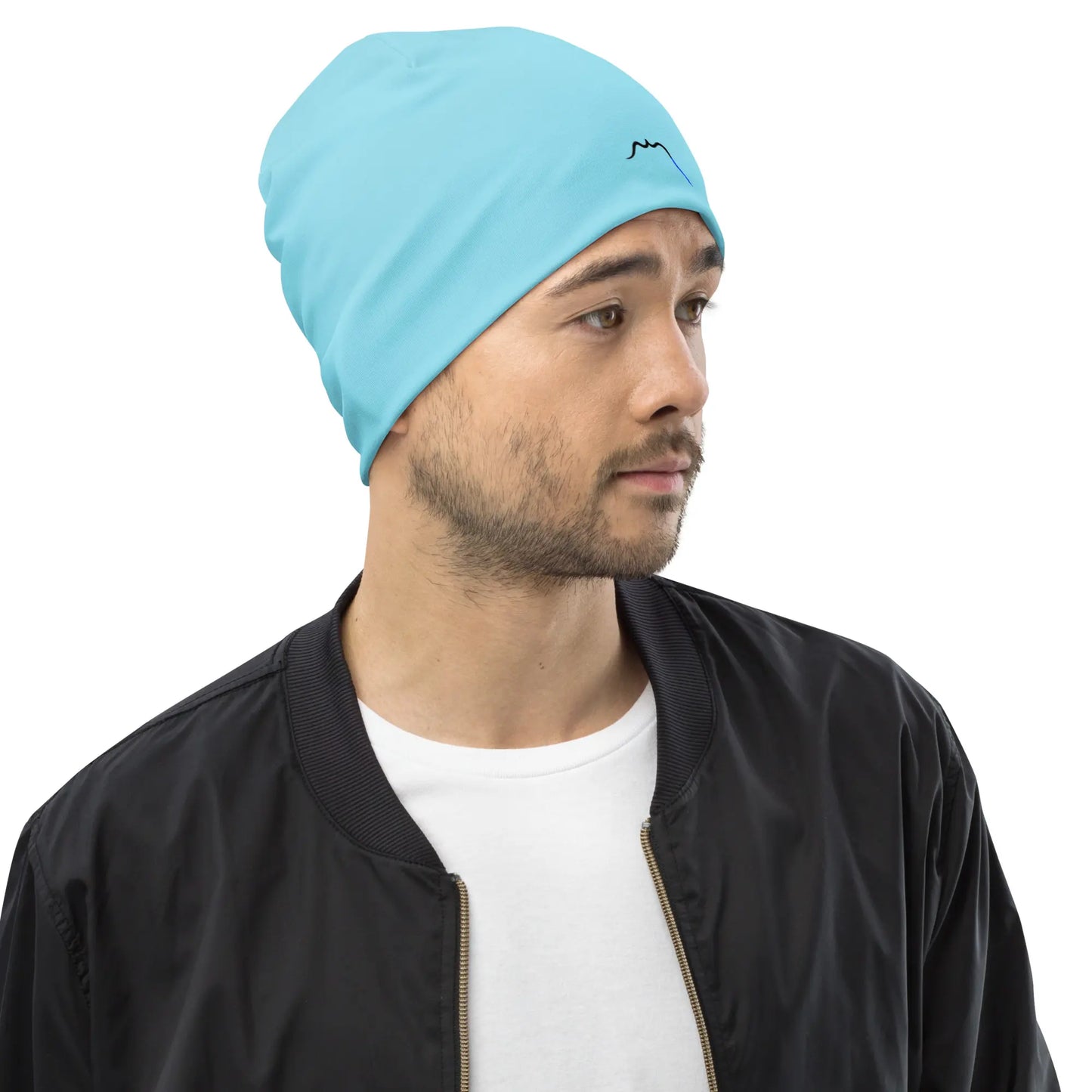 bonnet ttiki porté face coloris bleu ciel