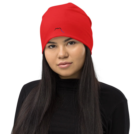 bonnet ttiki porté face coloris rouge