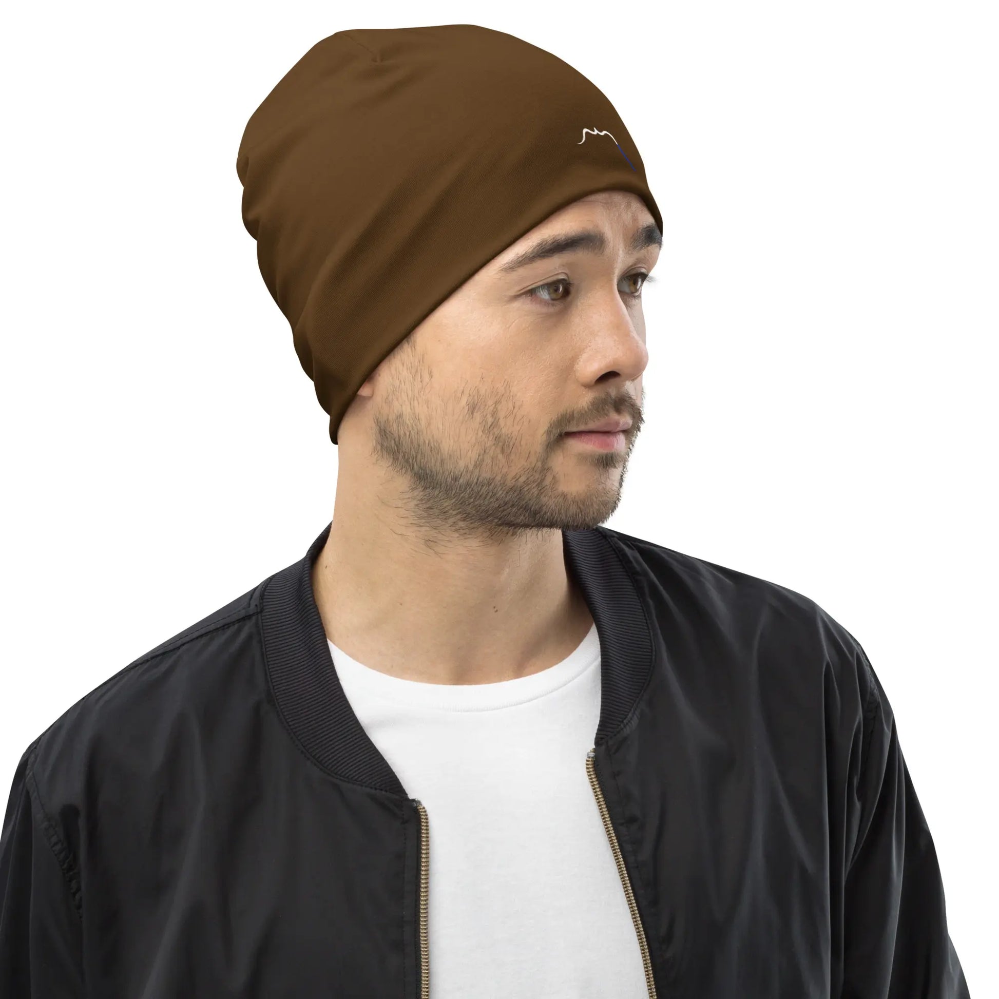 bonnet ttiki porté face coloris marron chocolat