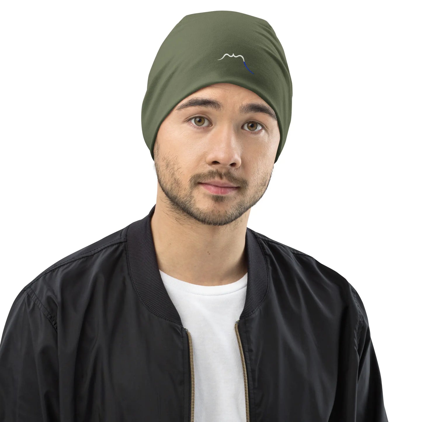 bonnet ttiki porté face coloris vert kaki