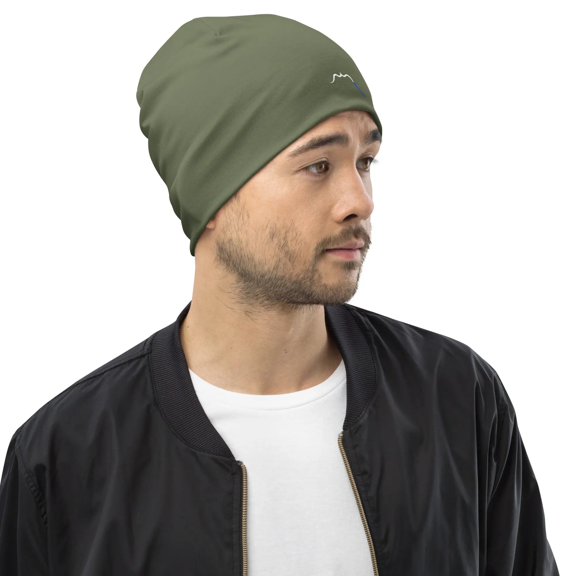 bonnet ttiki porté face coloris vert kaki