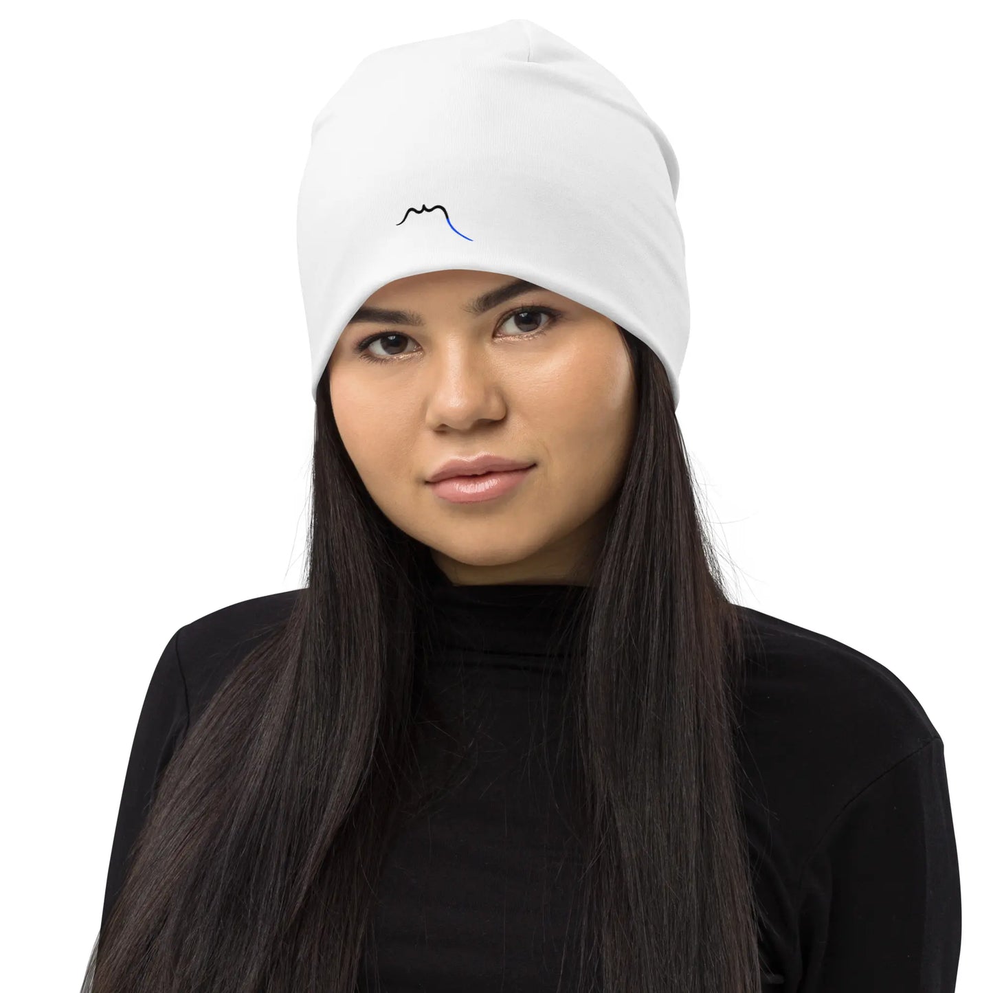 bonnet ttiki porté face coloris blanc