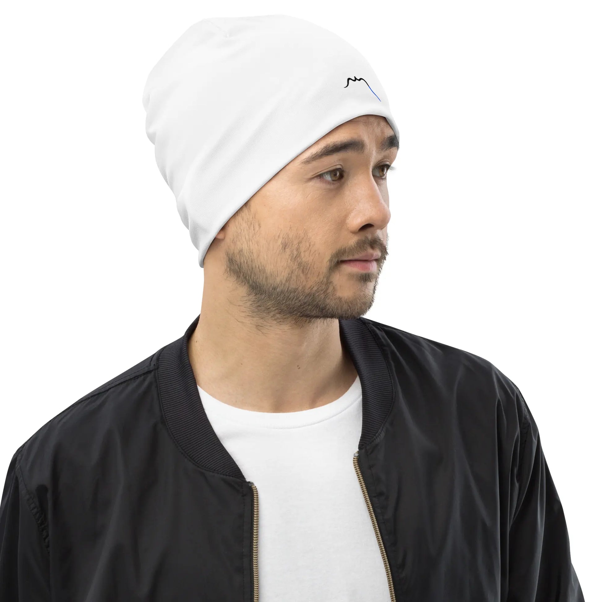 bonnet ttiki porté face coloris blanc