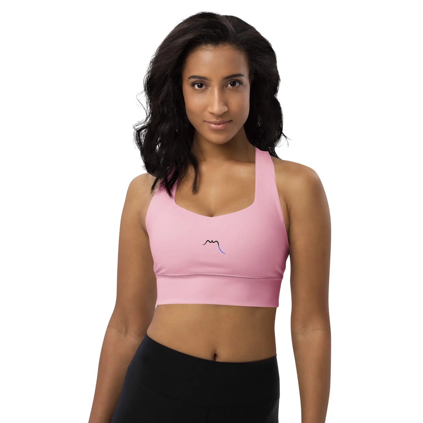 brassière de sport éco responsable carlina face coloris rose 