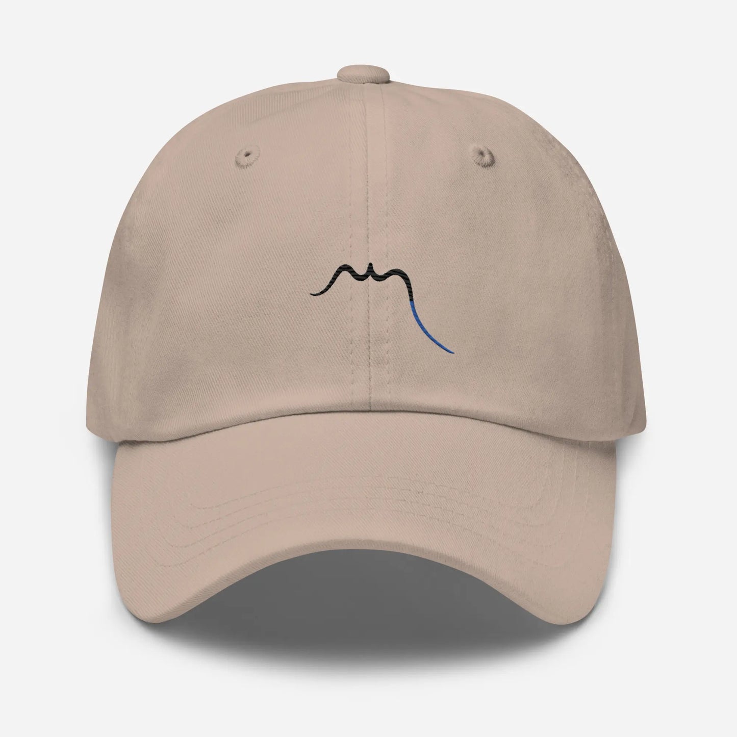 casquette de baseball en sergé de coton réglable face coloris beige