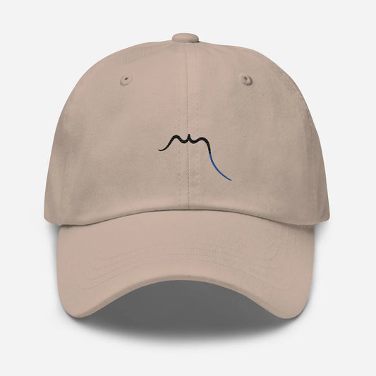 casquette de baseball en sergé de coton réglable face coloris beige