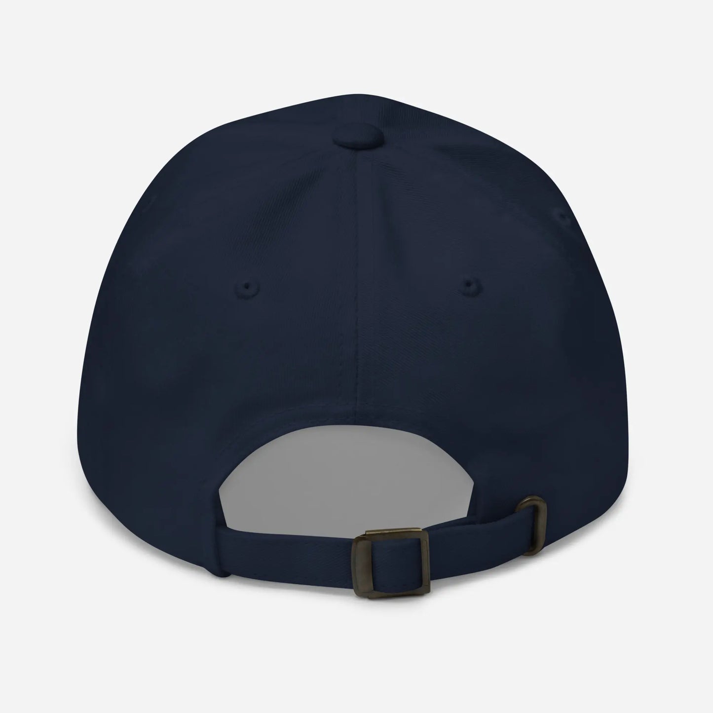 casquette de baseball en sergé de coton réglable dos coloris bleu marine