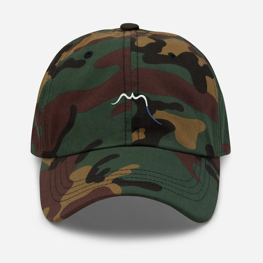 casquette de baseball en sergé de coton réglable face coloris camouflage