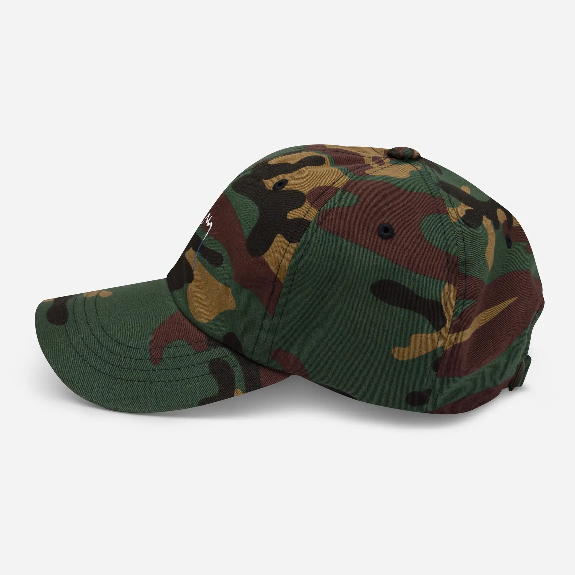 casquette de baseball en sergé de coton réglable côté coloris camouflage