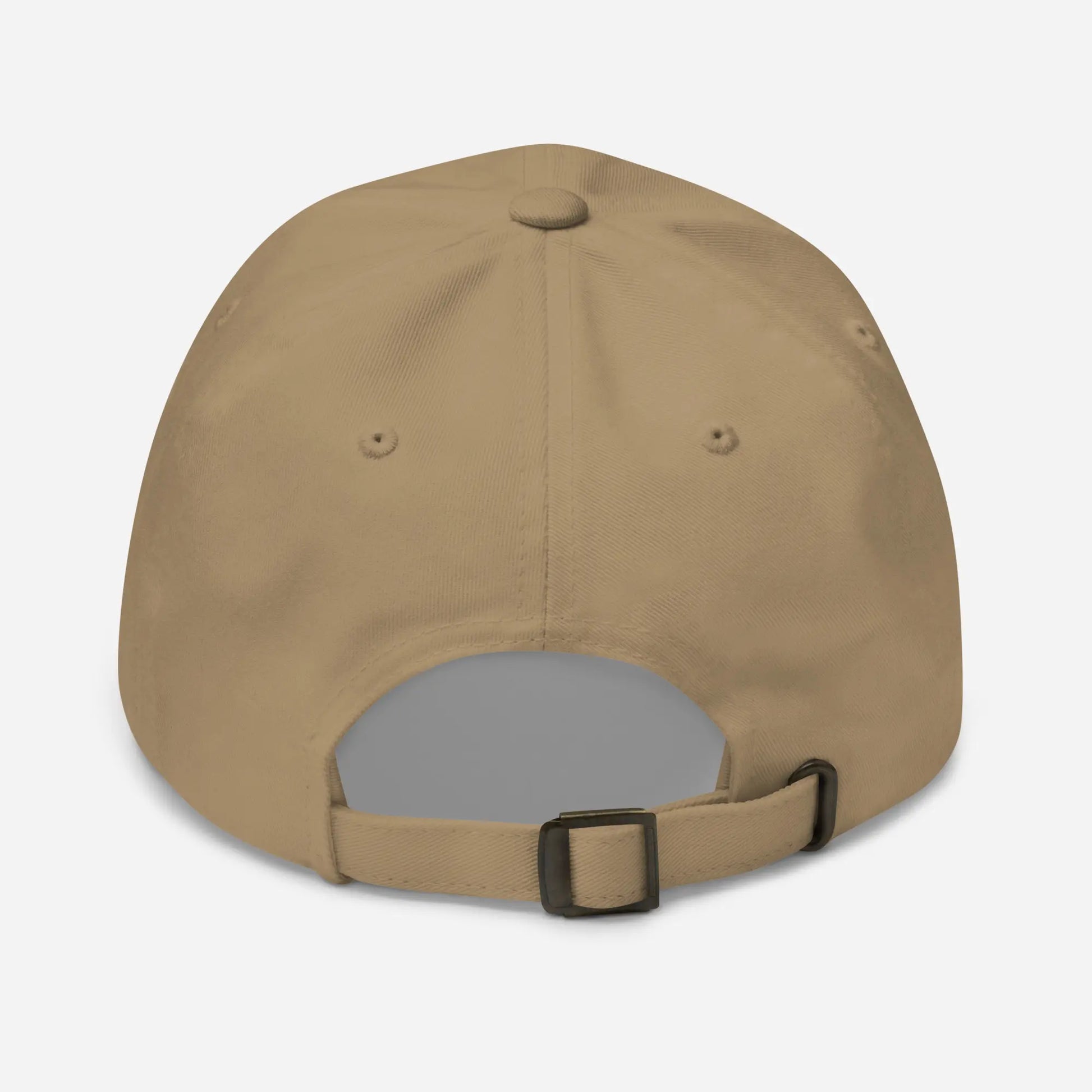 casquette de baseball en sergé de coton réglable dos coloris brun