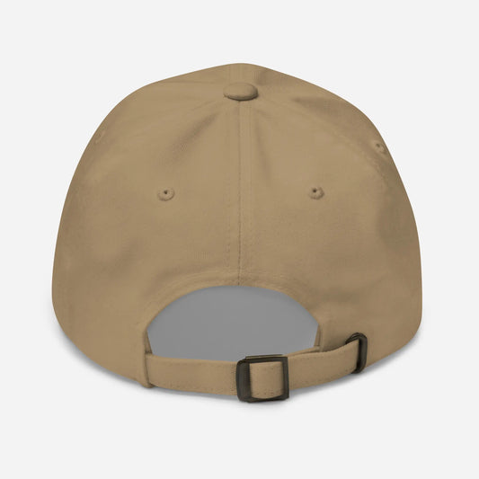 casquette de baseball en sergé de coton réglable dos coloris brun