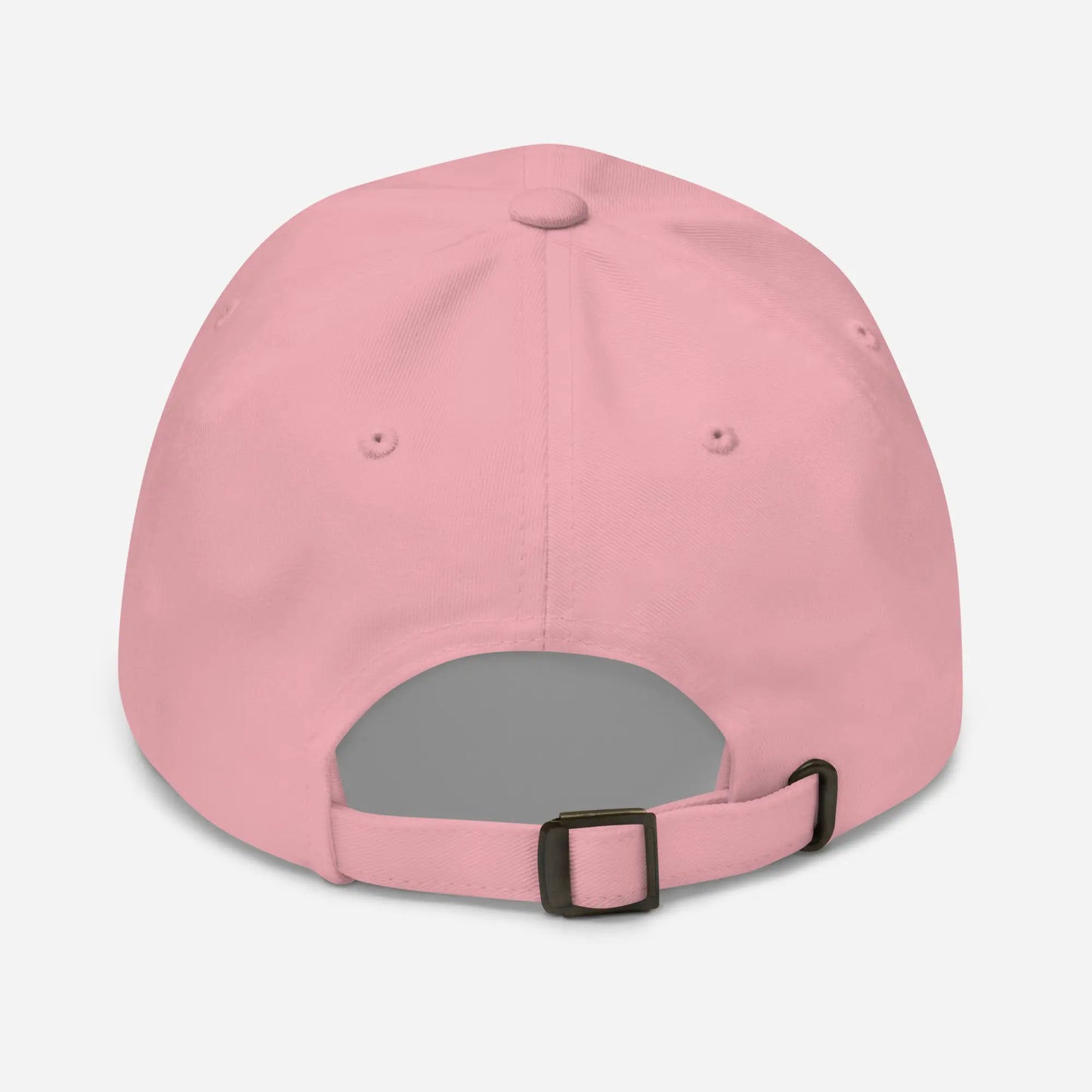 casquette de baseball en sergé de coton réglable dos coloris rose pâle
