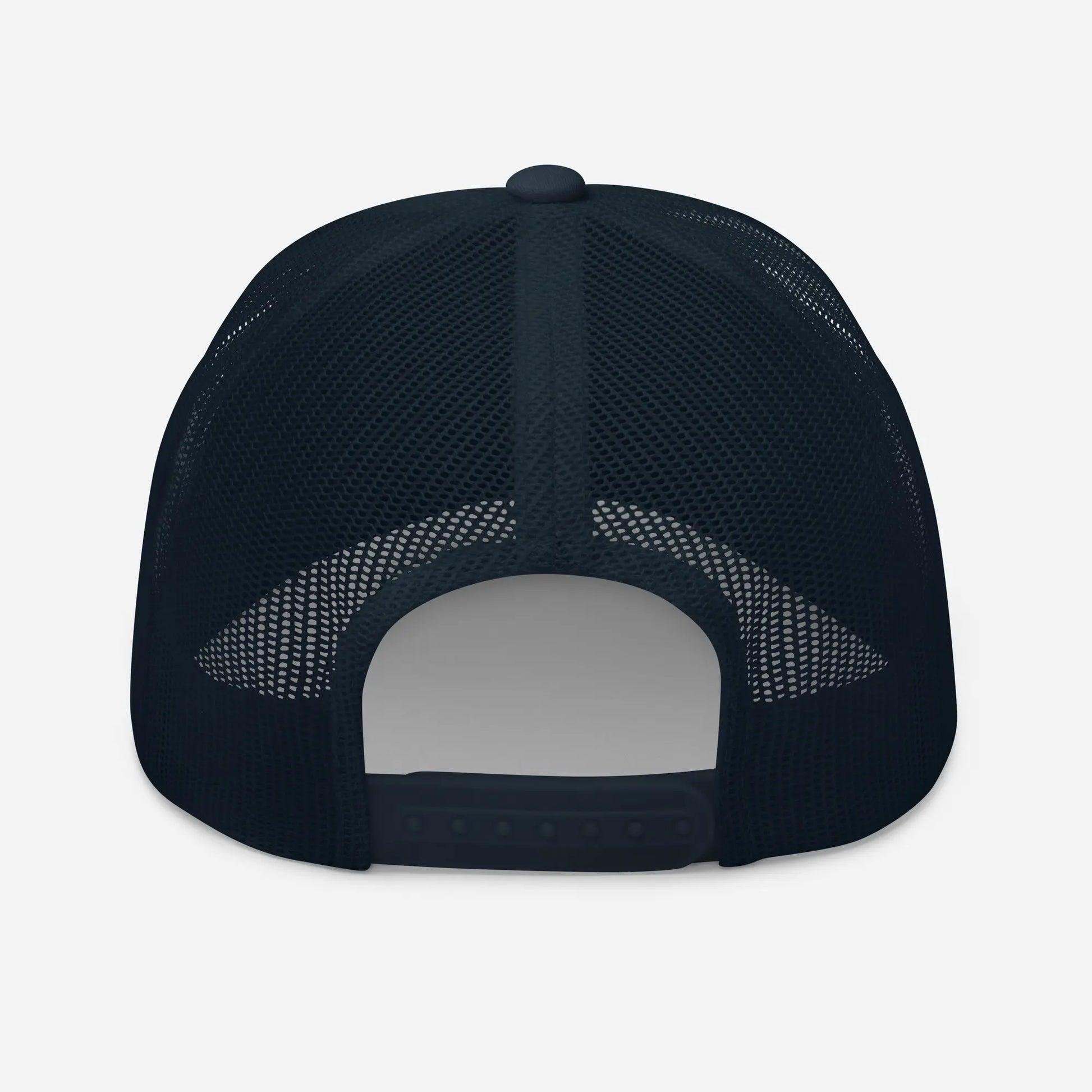 casquette de camionneur respirante légère et réglable dos coloris bleu marine logo noir