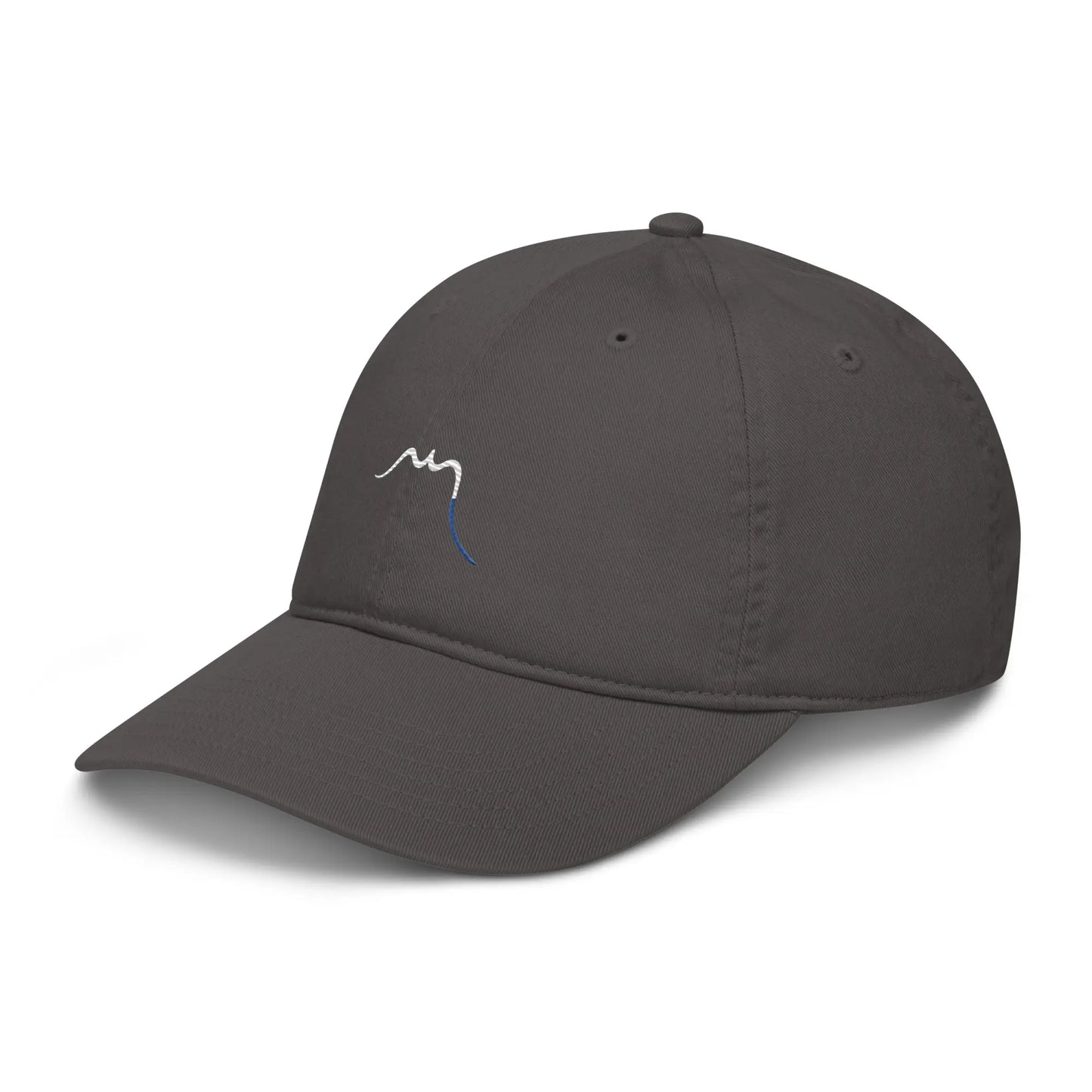 casquette éco responsable en coton bio réglable trois quart coloris gris