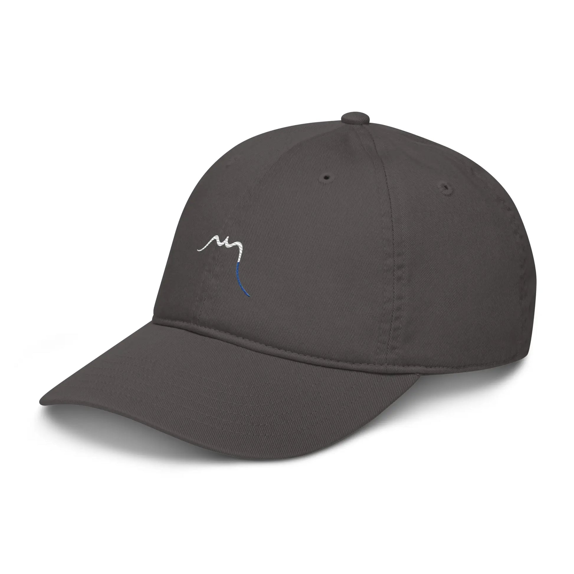 casquette éco responsable en coton bio réglable trois quart coloris gris
