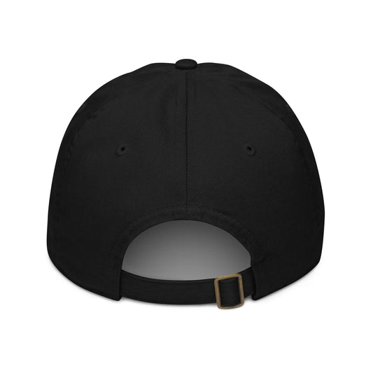casquette éco responsable en coton bio réglable dos coloris noir
