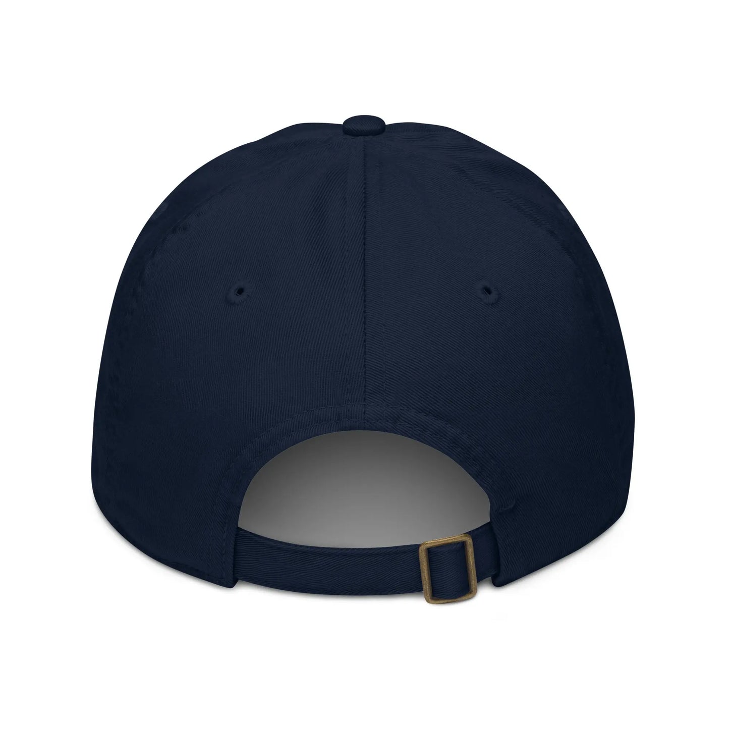 casquette éco responsable en coton bio réglable dos coloris bleu marine