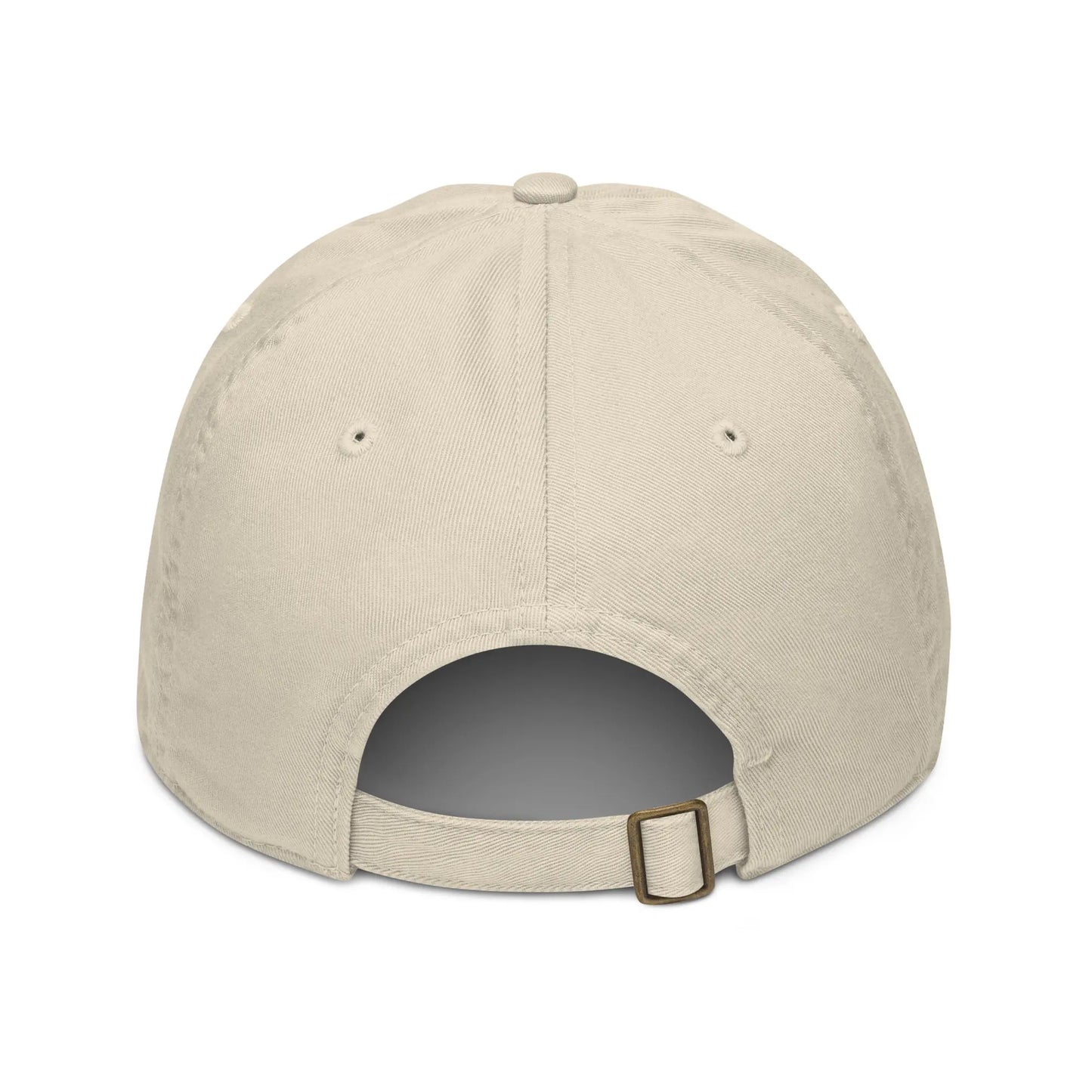 casquette éco responsable en coton bio réglable dos coloris beige pierre