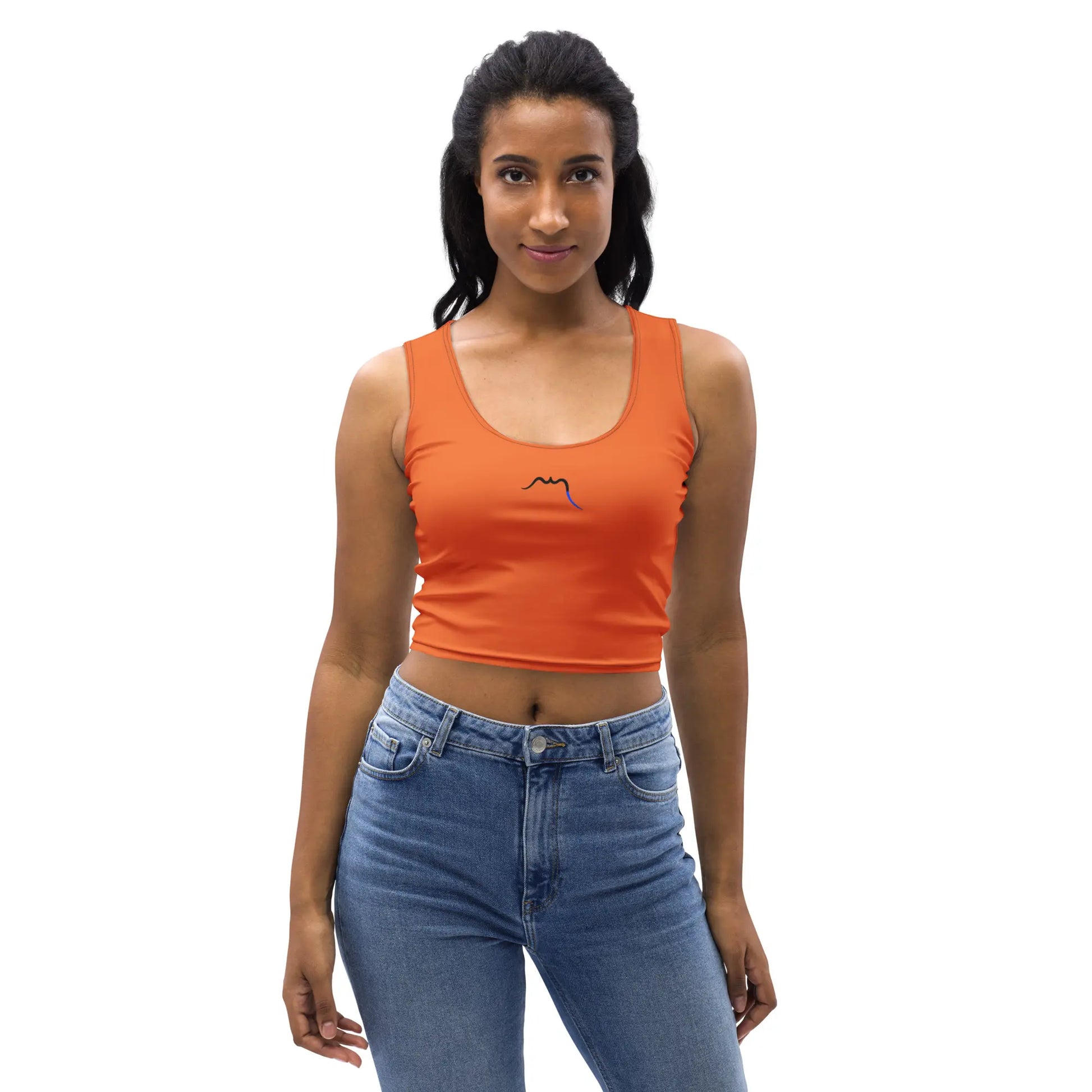 crop top yesa face coloris orange