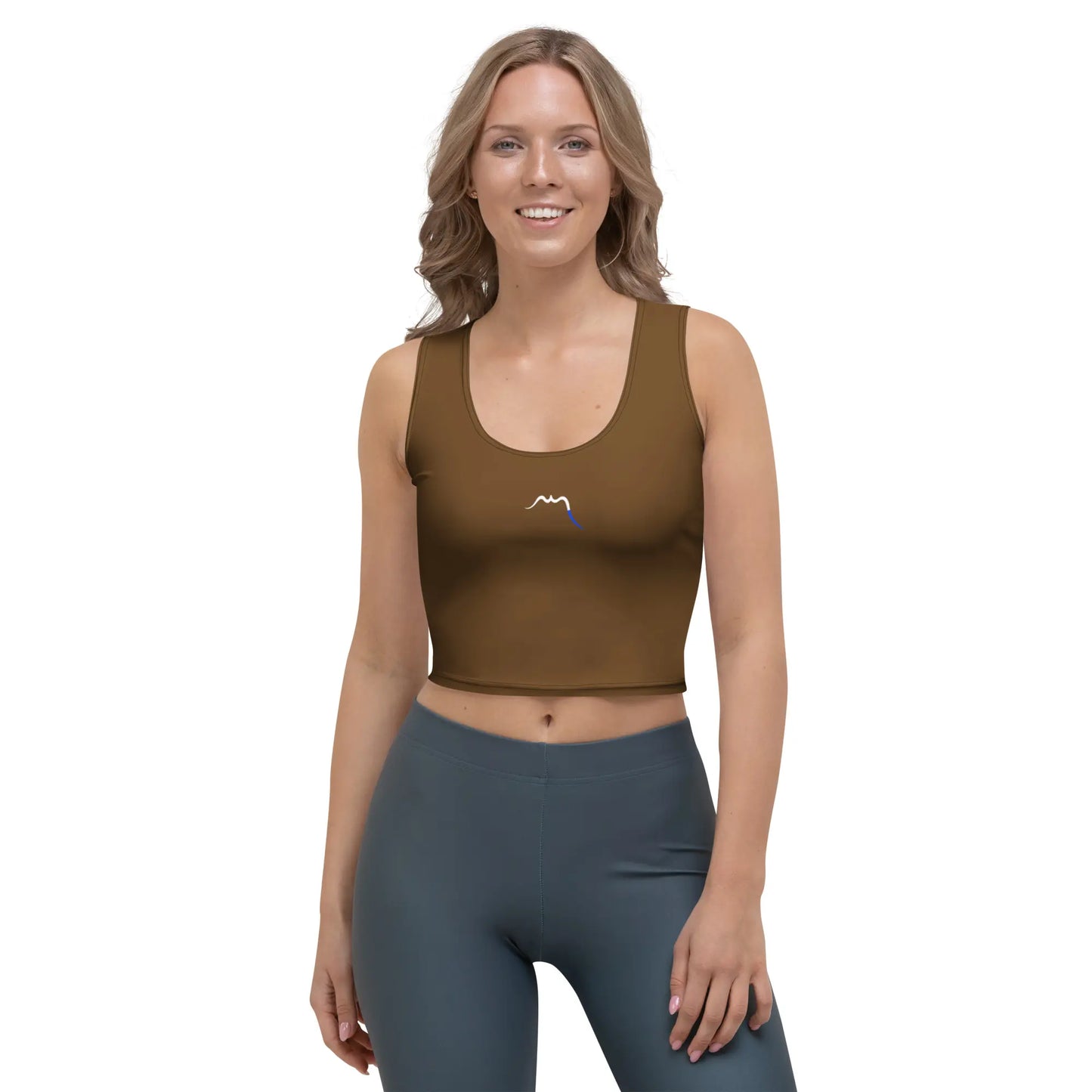 crop top yesa face coloris marron