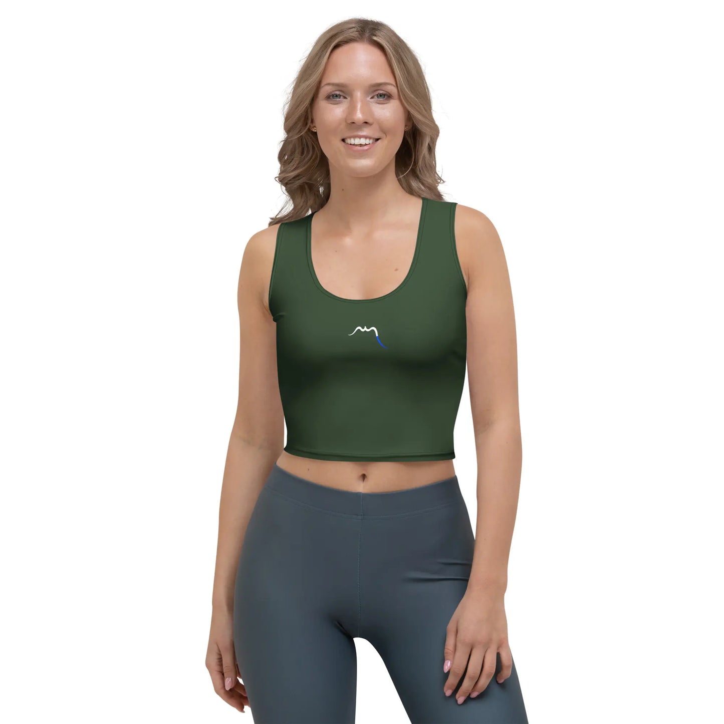 crop top yesa face coloris vert forêt