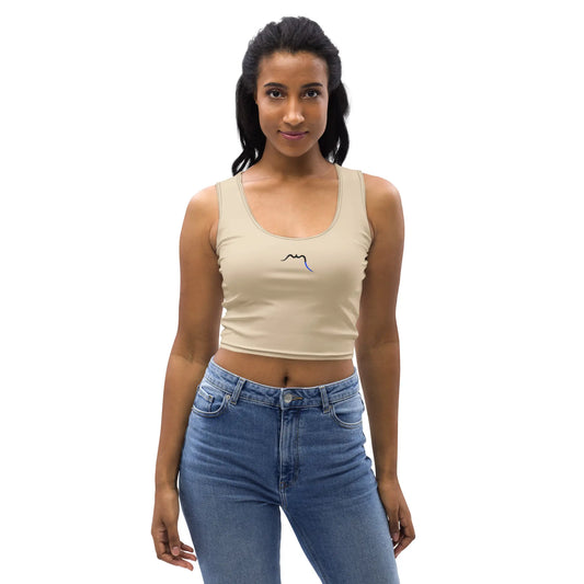 crop top yesa face coloris beige