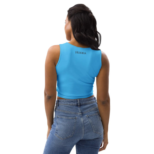crop top yesa dos coloris bleu lagon
