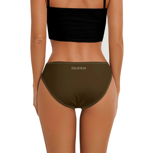 culotte maillot de bain elaia porté dos coloris marron