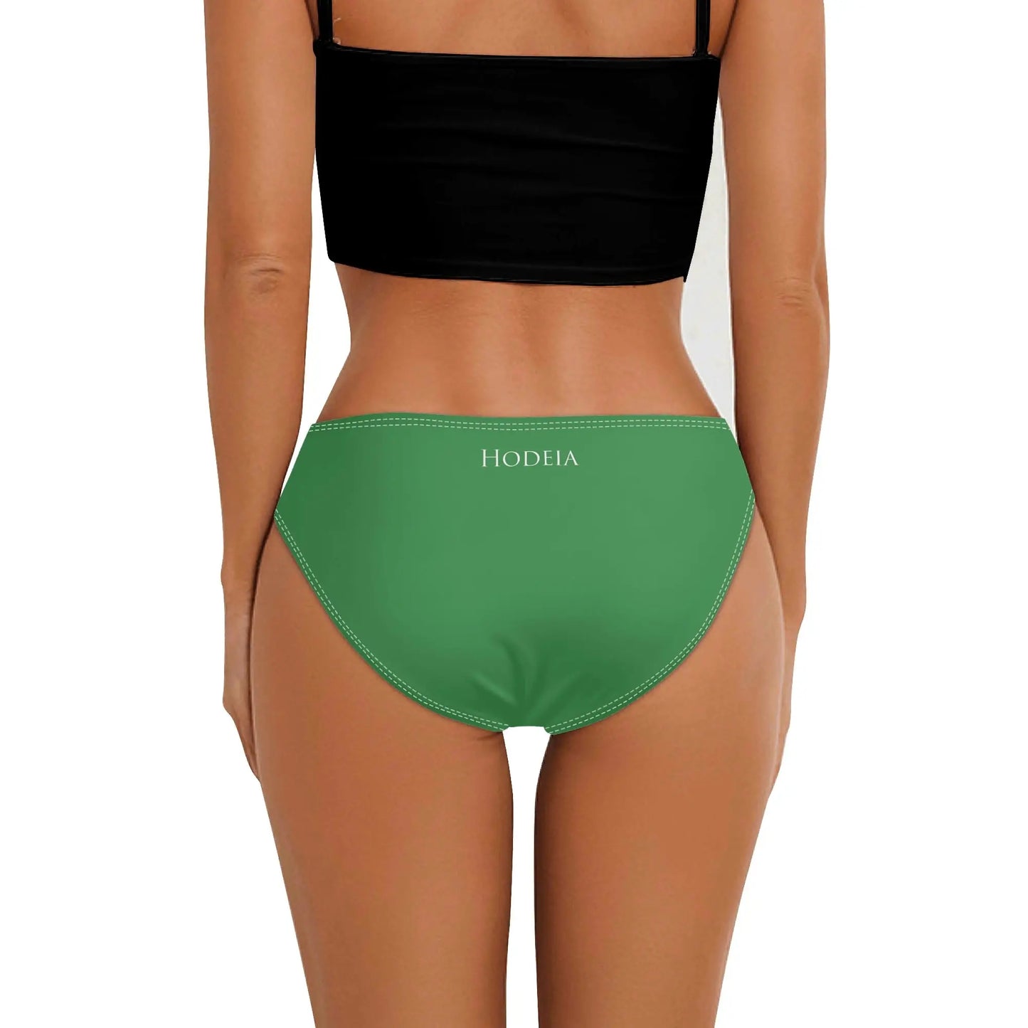 culotte maillot de bain elaia porté dos coloris vert clair