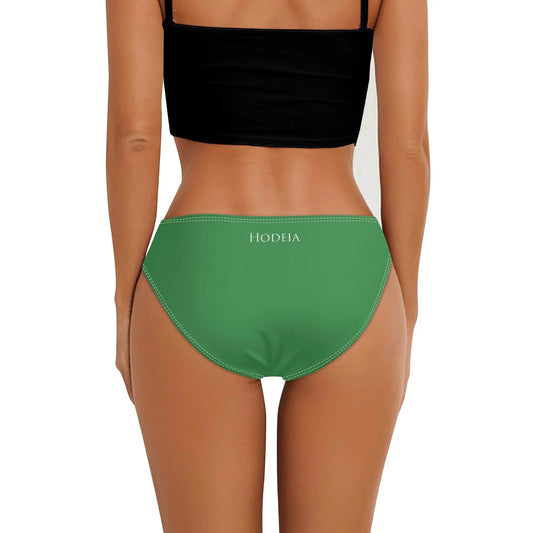 culotte maillot de bain elaia porté dos coloris vert clair