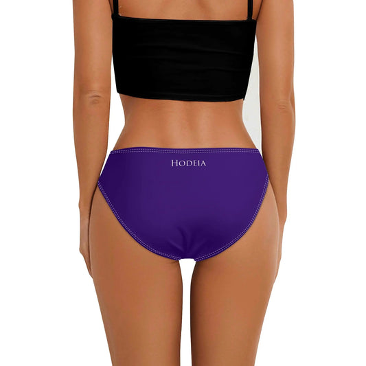 culotte maillot de bain elaia porté dos coloris violet