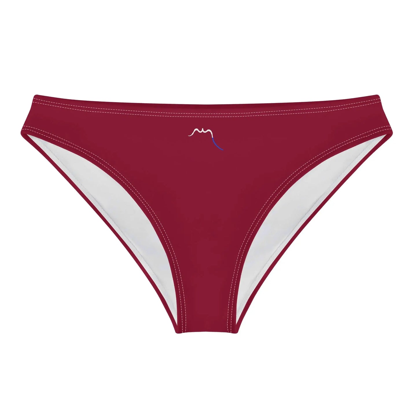 culotte maillot de bain elaia face coloris rouge bordeaux
