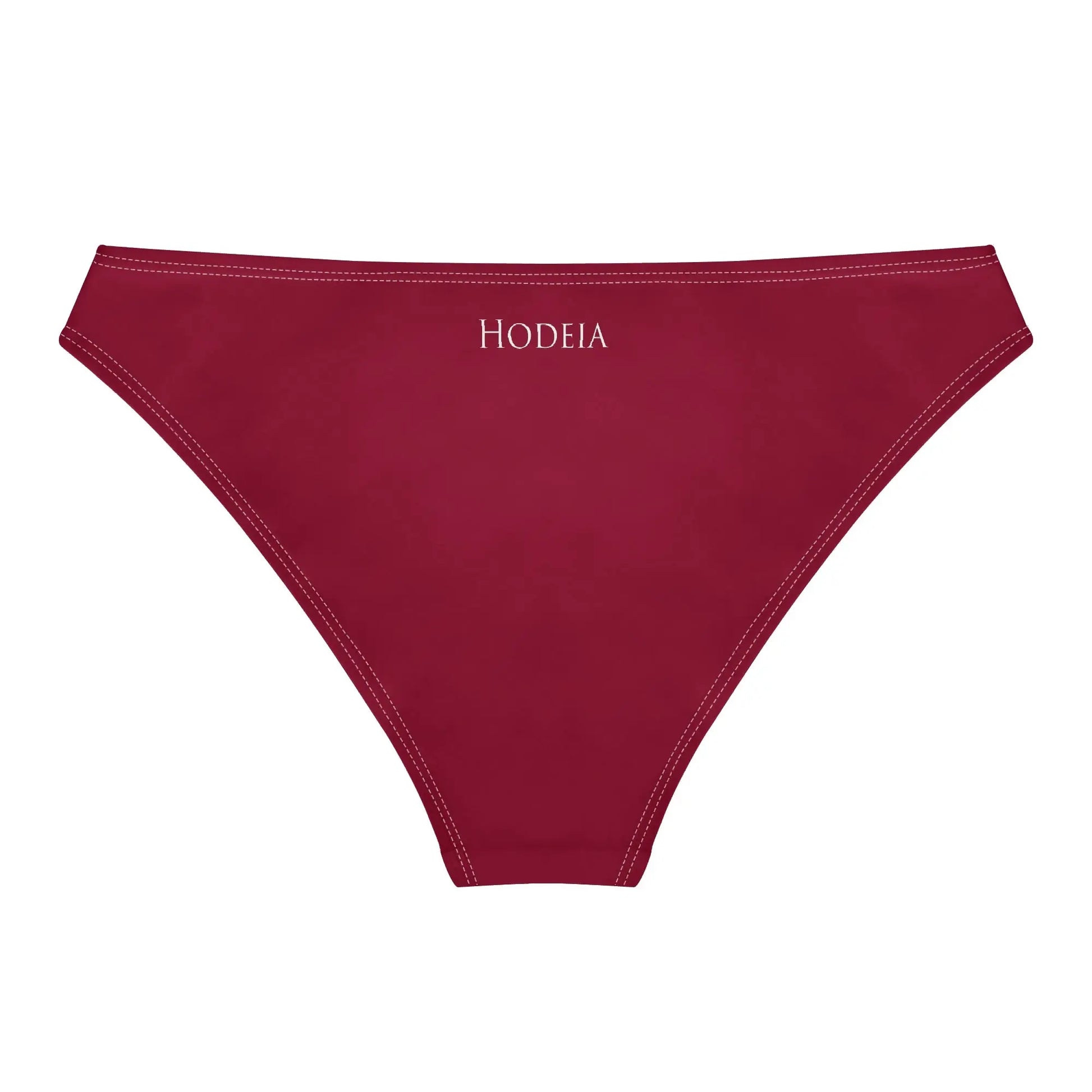 culotte maillot de bain elaia dos coloris rouge bordeaux