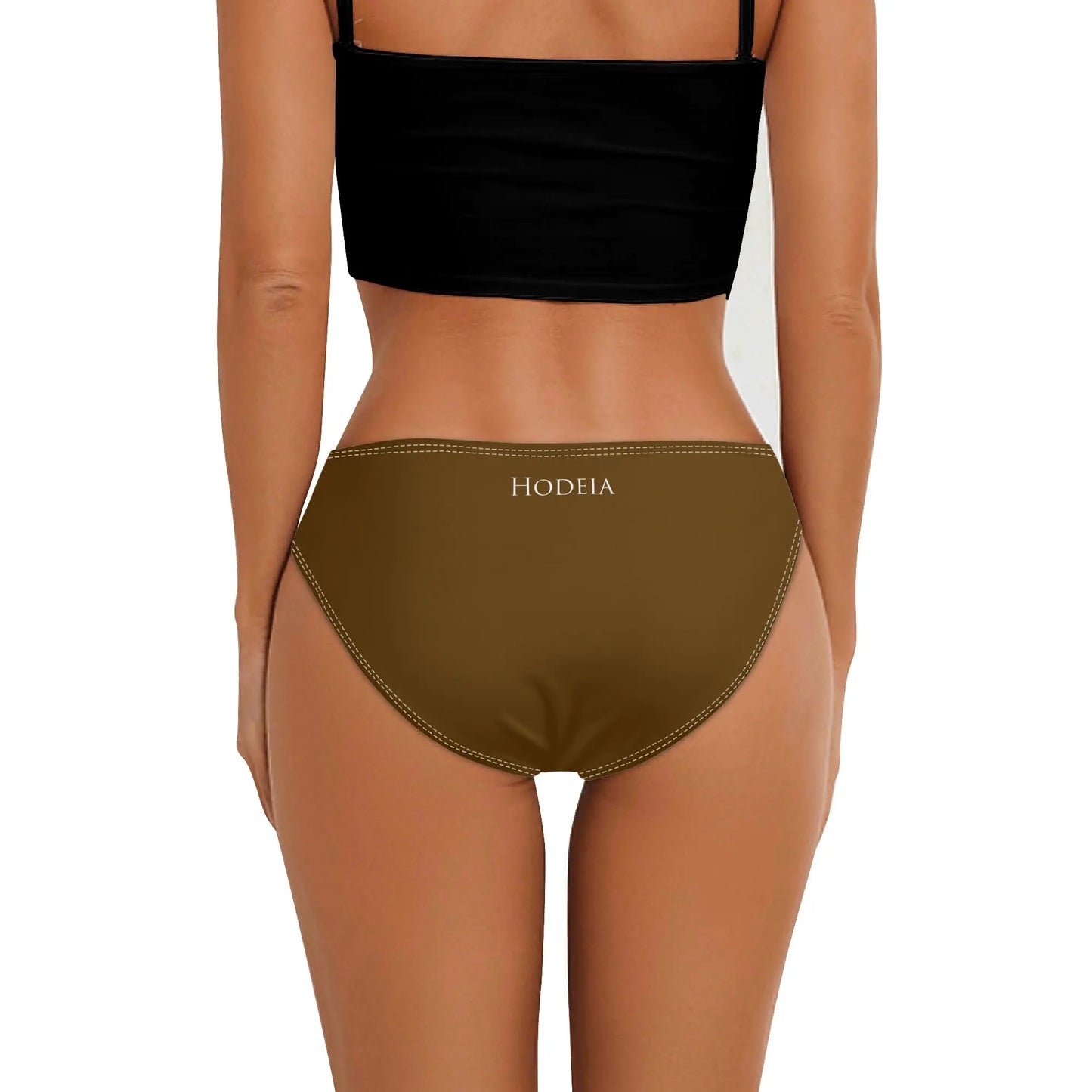 culotte maillot de bain elaia porté dos coloris marron café