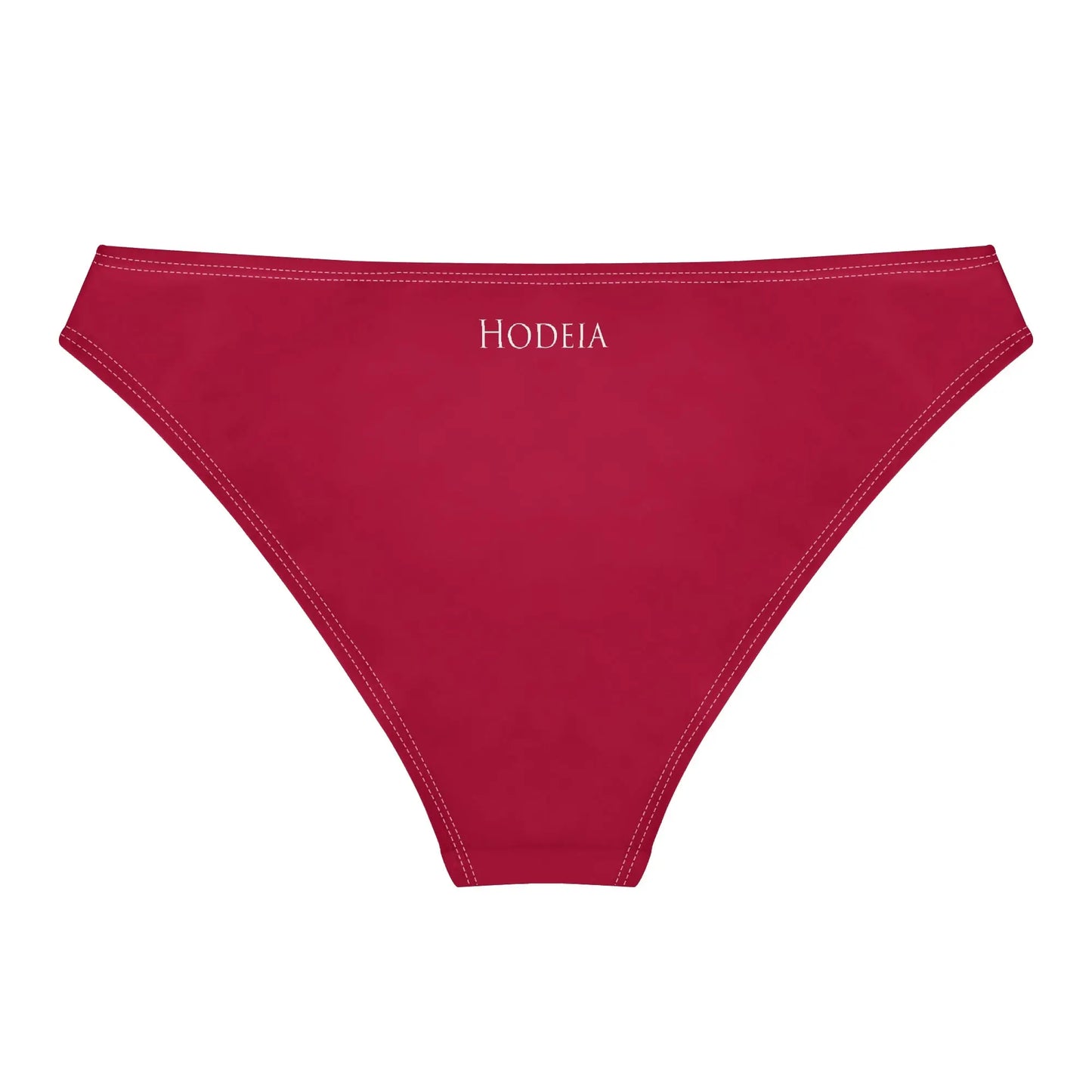 culotte maillot de bain elaia dos coloris rouge foncé