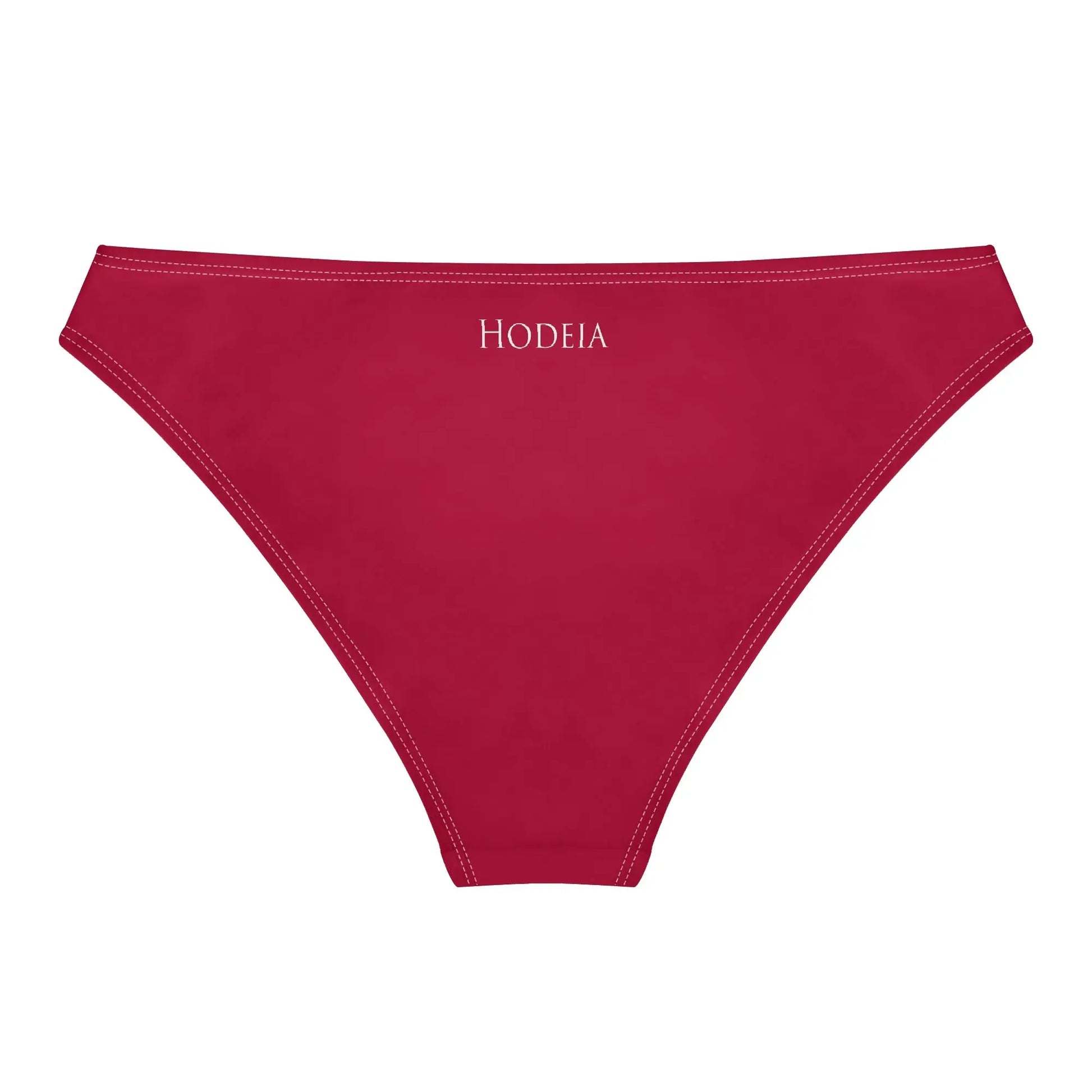 culotte maillot de bain elaia dos coloris rouge foncé