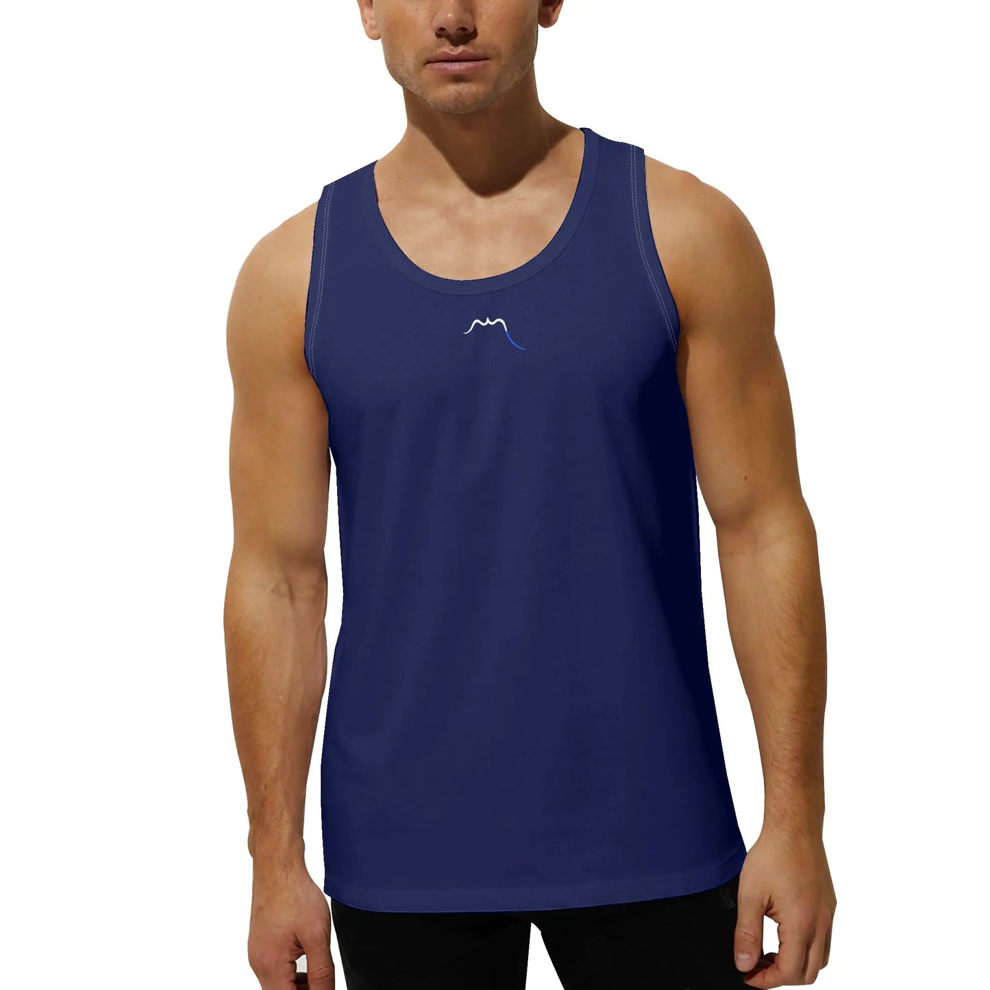 débardeur homme aizkora porté face coloris bleu marine