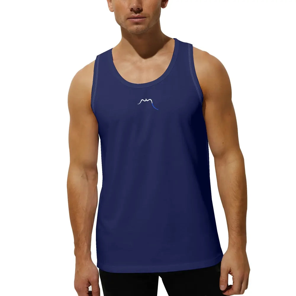 débardeur homme aizkora porté face coloris bleu marine