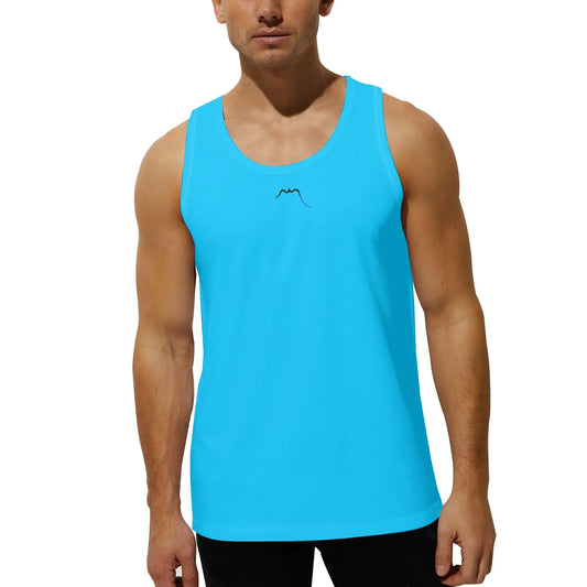débardeur homme aizkora porté face coloris bleu ciel