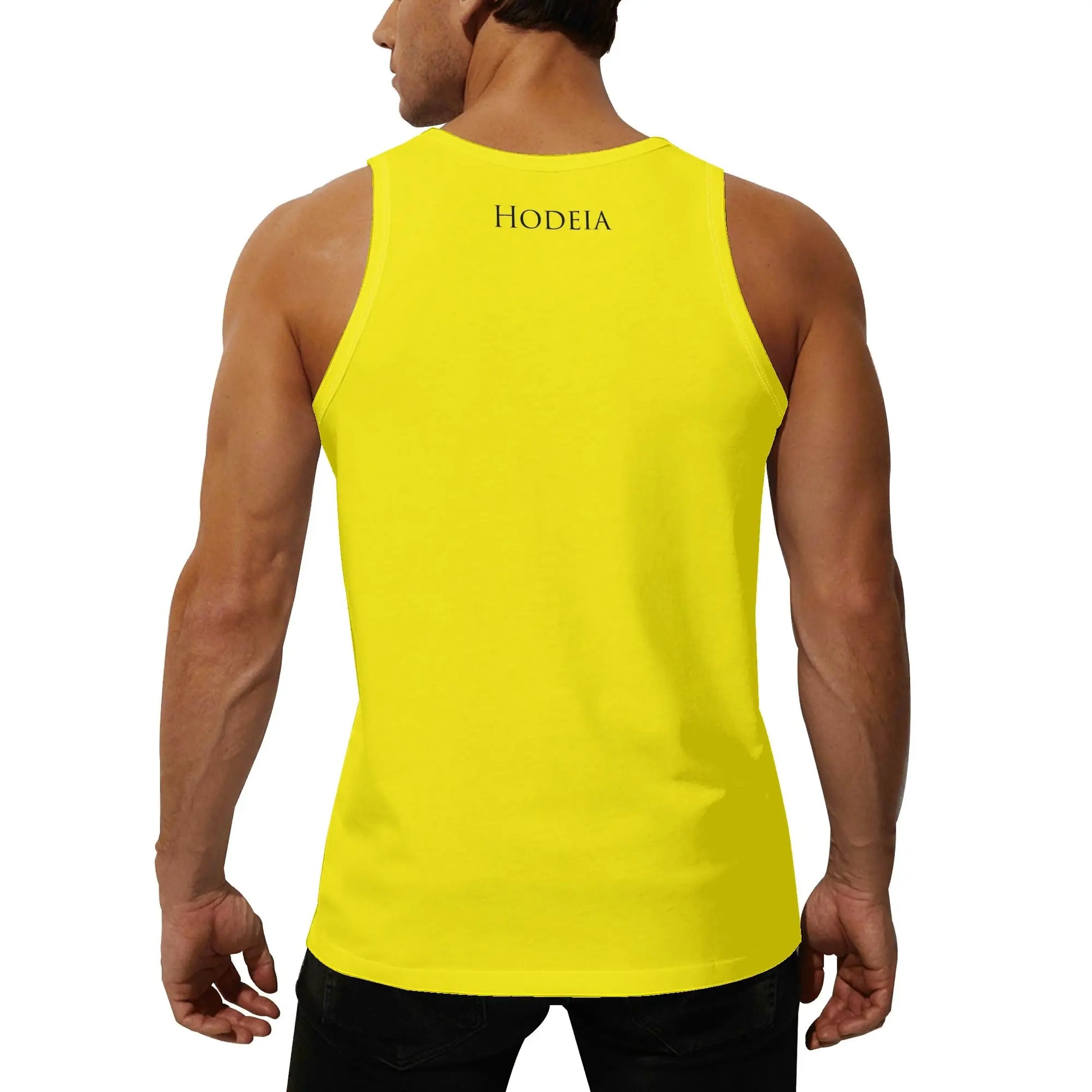 débardeur homme aizkora porté dos coloris jaune