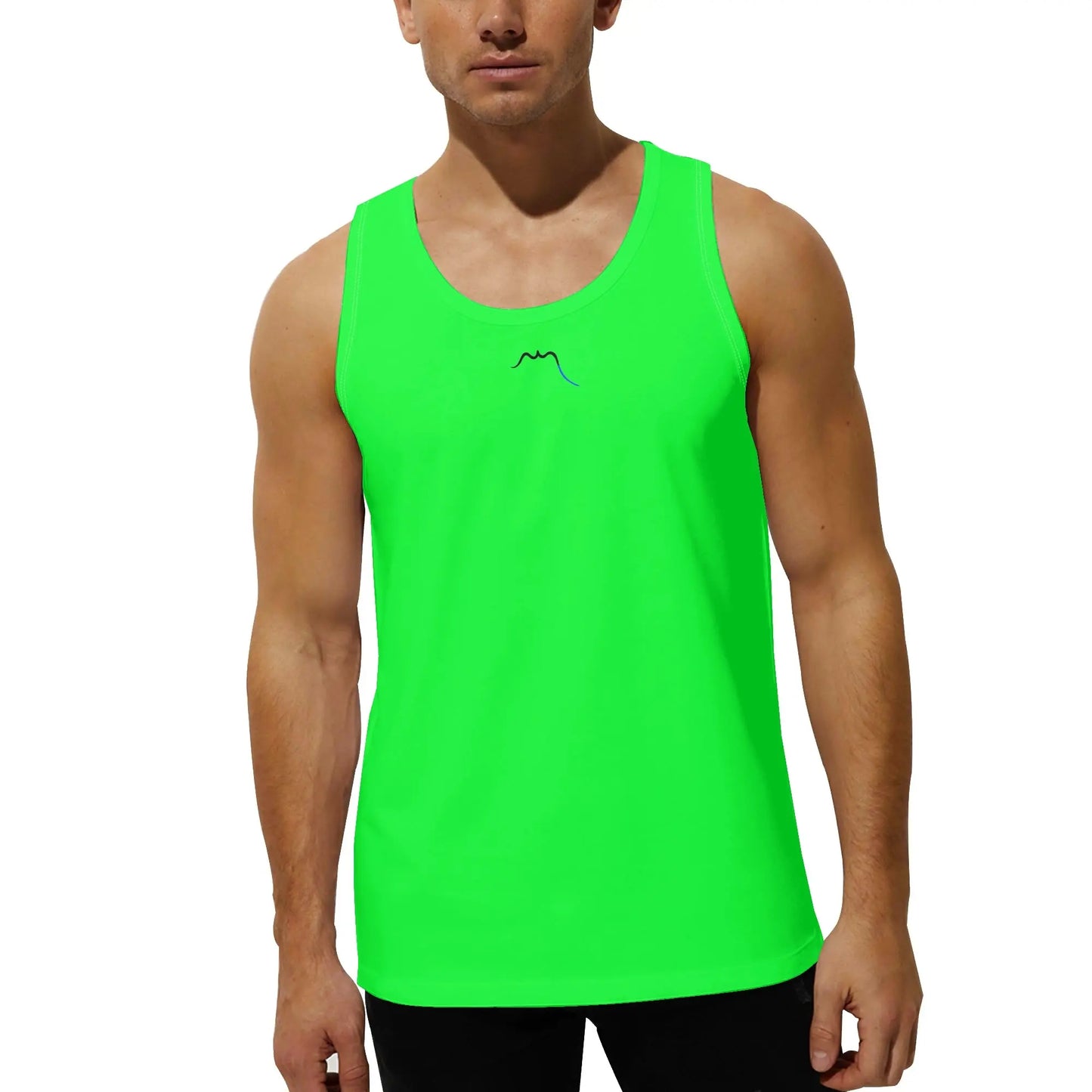 débardeur homme aizkora porté face coloris vert brillant