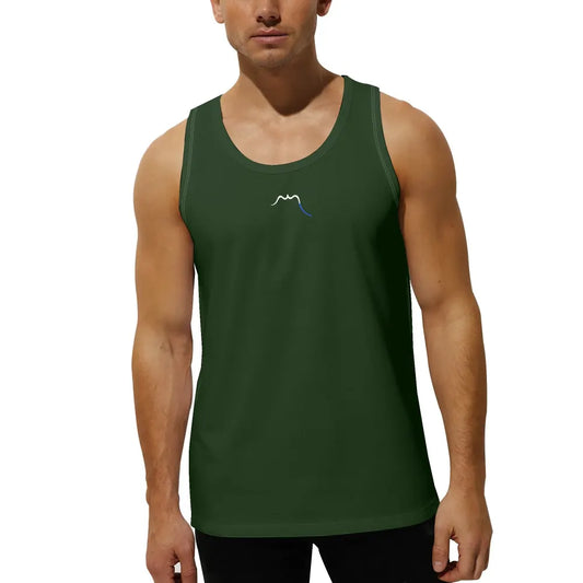 débardeur homme aizkora porté face coloris vert forêt