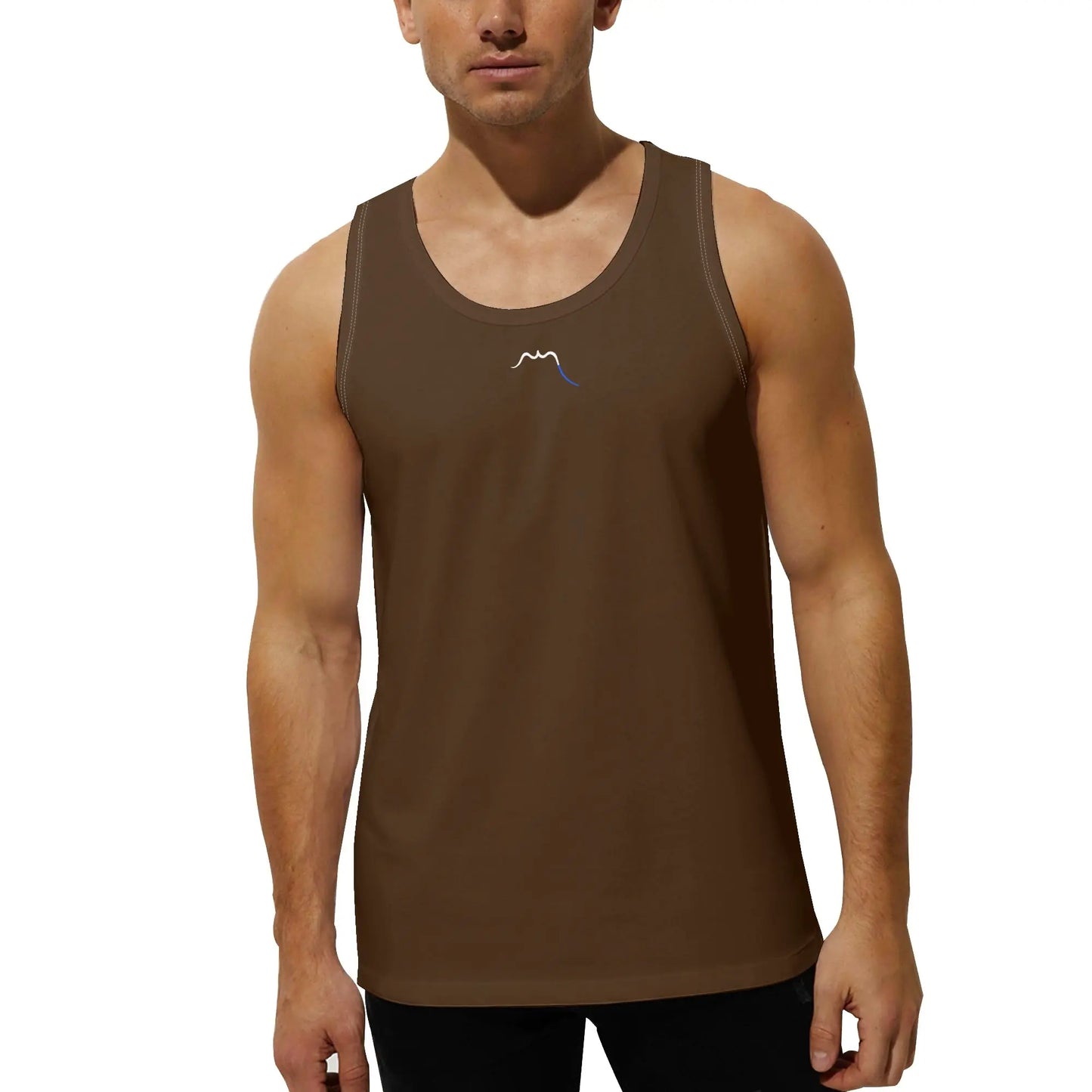 débardeur homme aizkora porté face coloris marron
