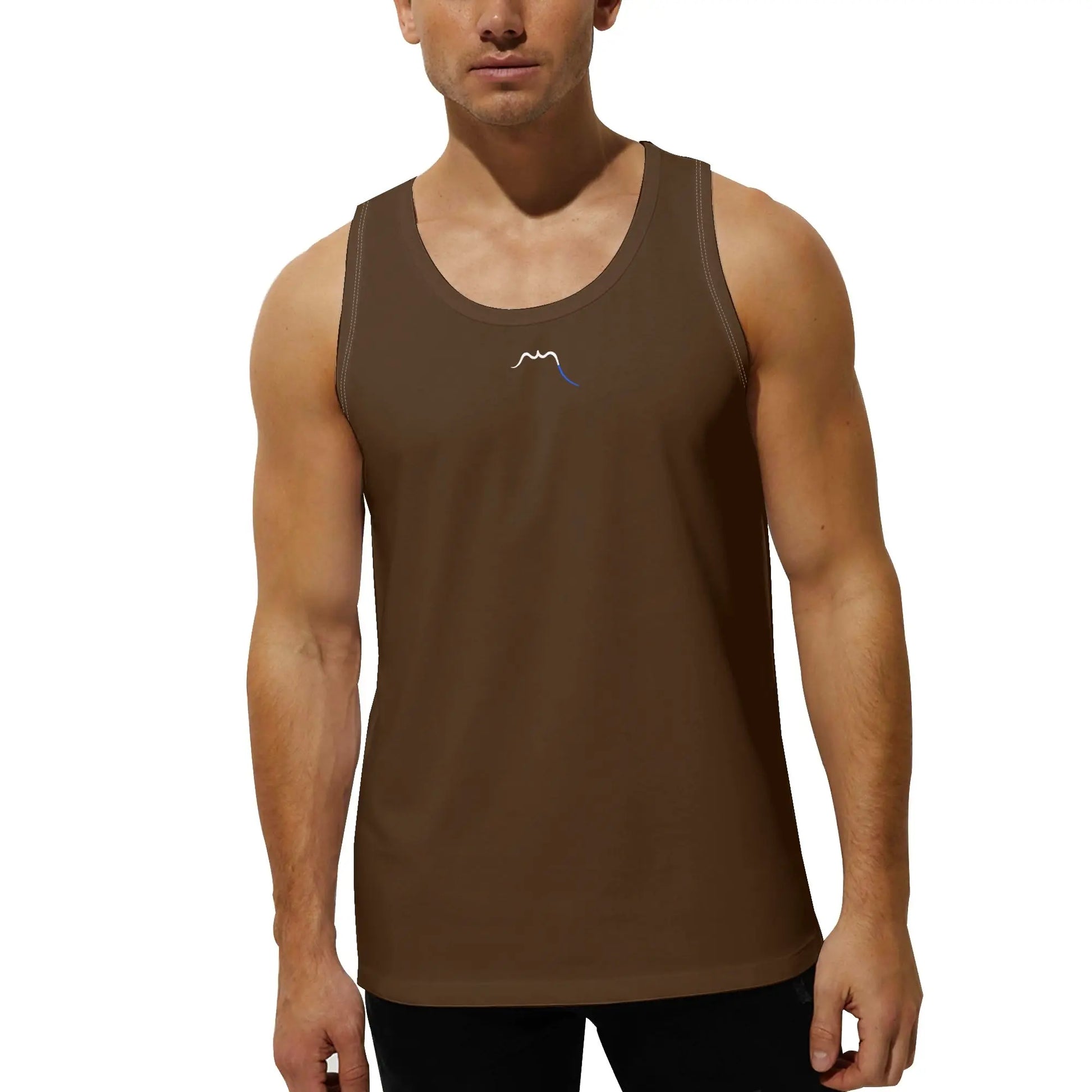 débardeur homme aizkora porté face coloris marron