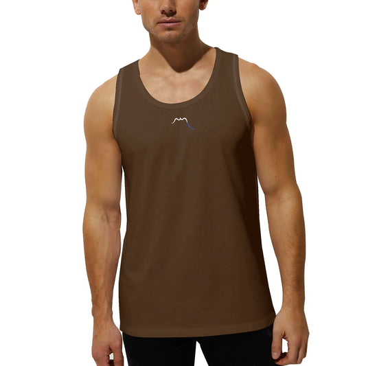 débardeur homme aizkora porté face coloris marron
