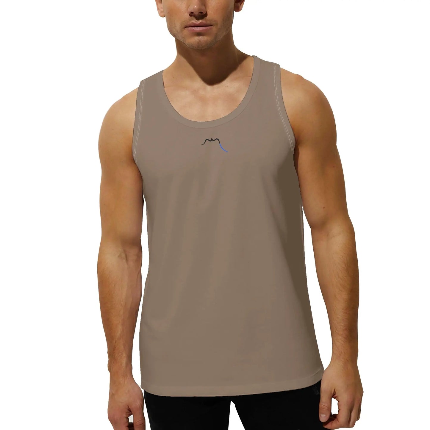 débardeur homme aizkora porté face coloris beige