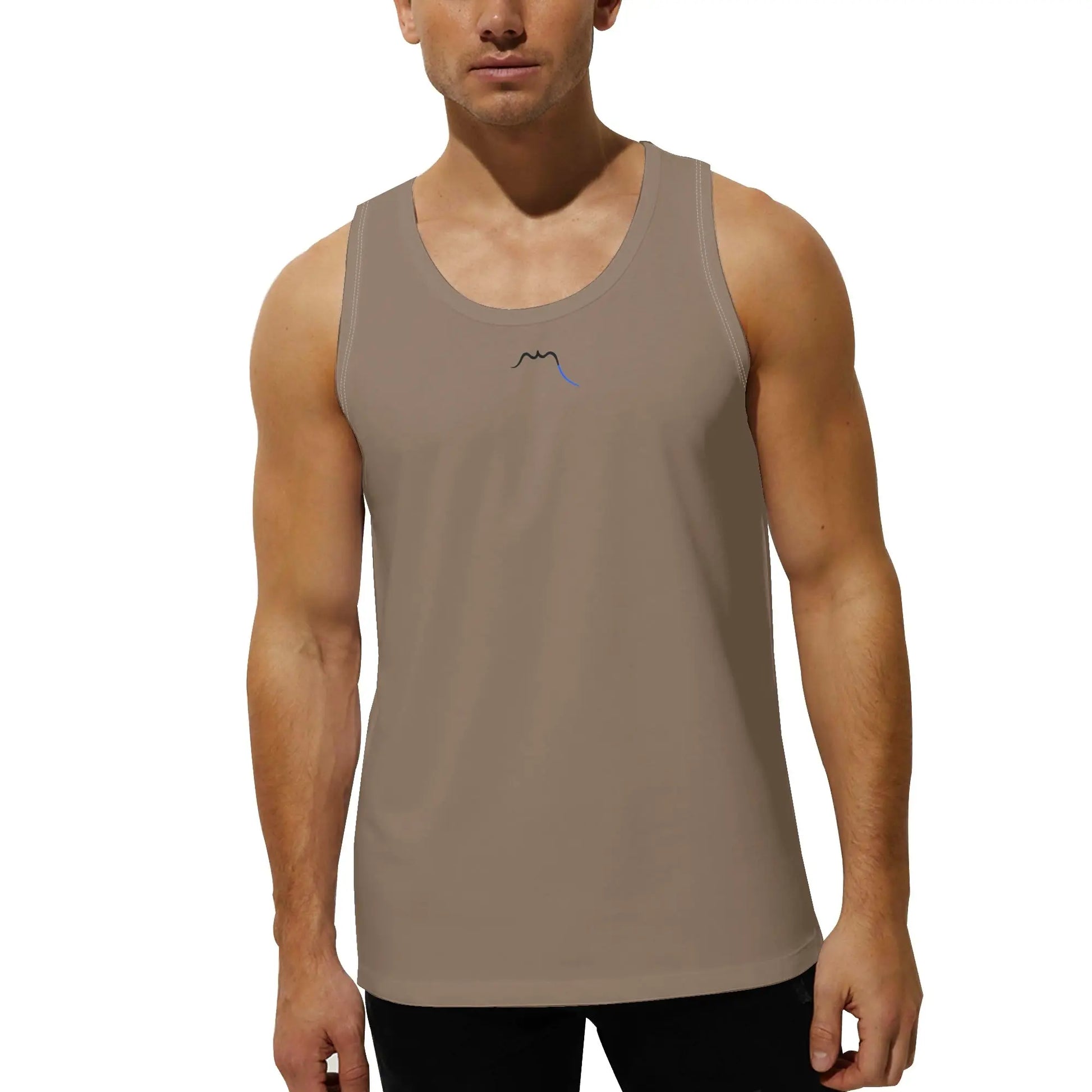 débardeur homme aizkora porté face coloris beige