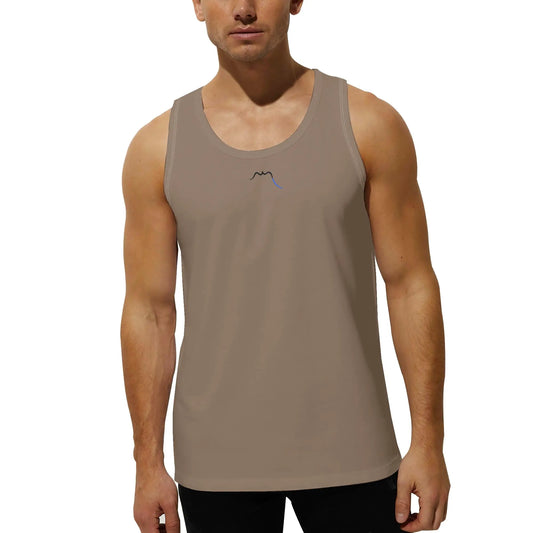 débardeur homme aizkora porté face coloris beige