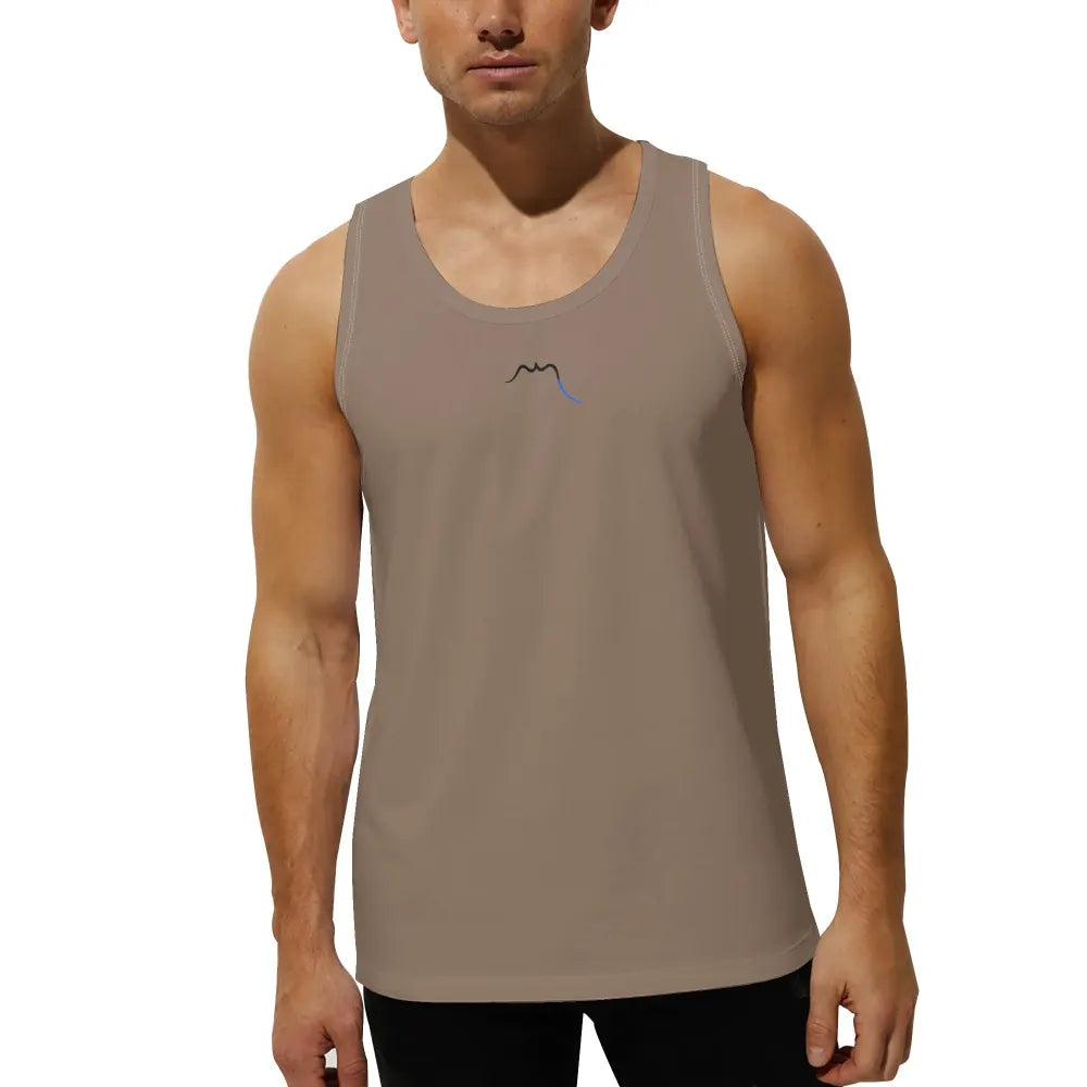 débardeur homme aizkora porté face coloris beige
